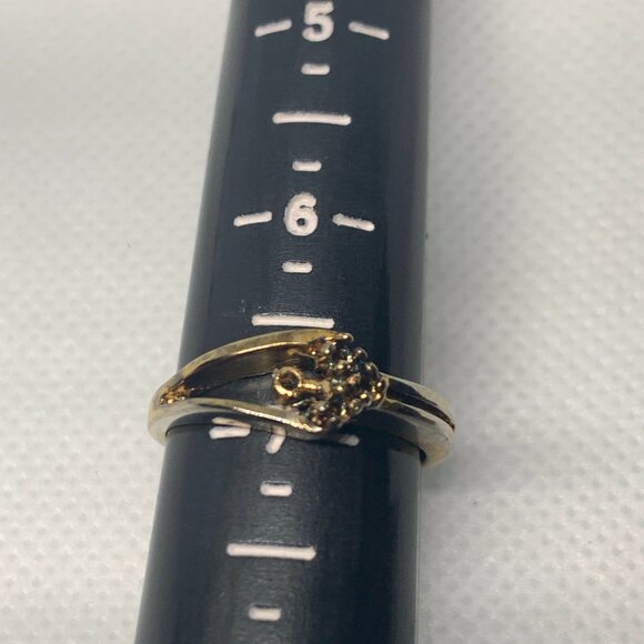 4ct Vintage Salesman Sample  ELECTRO PLATED  UNMARKED Women’s Size 7 Rings - Picture 5 of 11